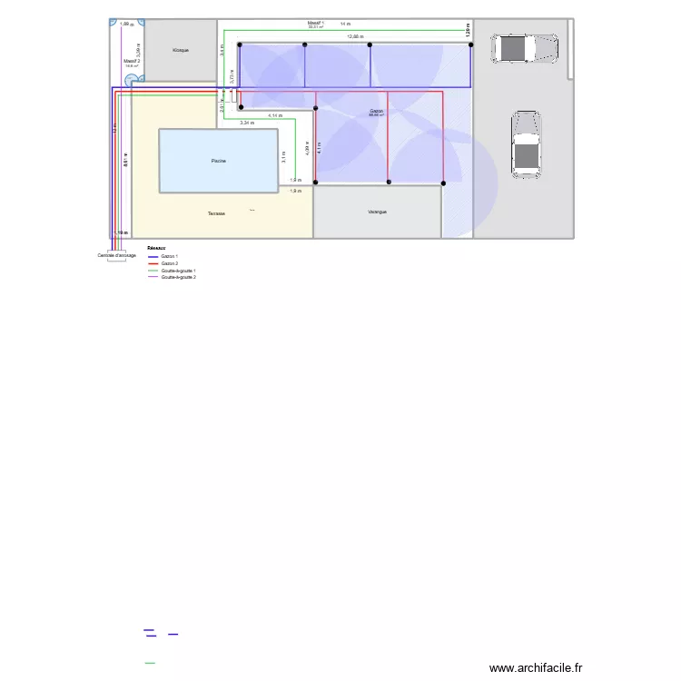 Pons_arrosage. Plan de 9 pièces et 303 m²