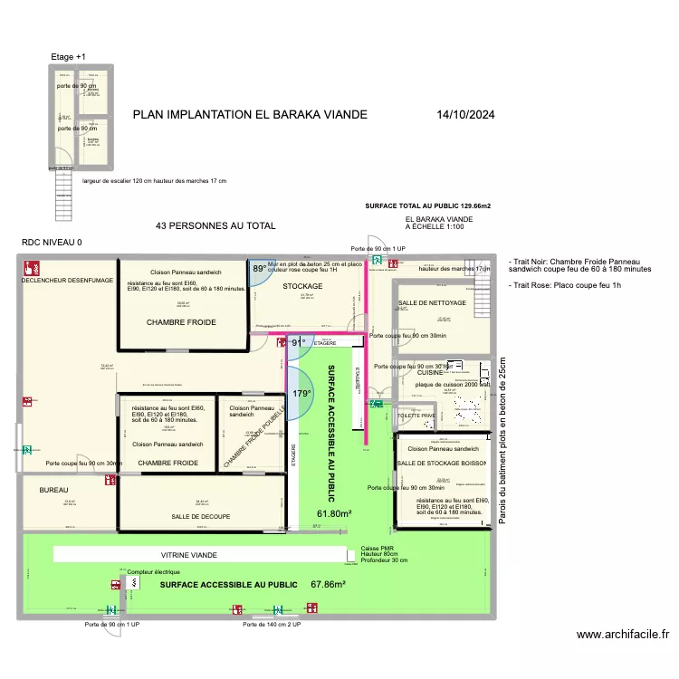 EL BARAKA VIANDE 09/ 2024 IMPLANTATION 1.3. Plan de 