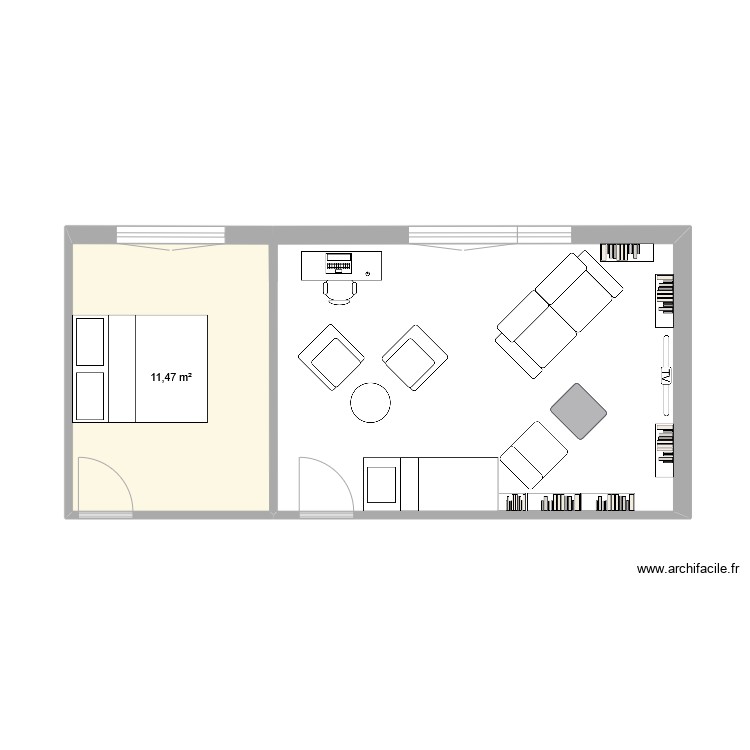 salon1. Plan de 0 pièce et 0 m2 salon1. Plan de 0 pièce et 0 m2