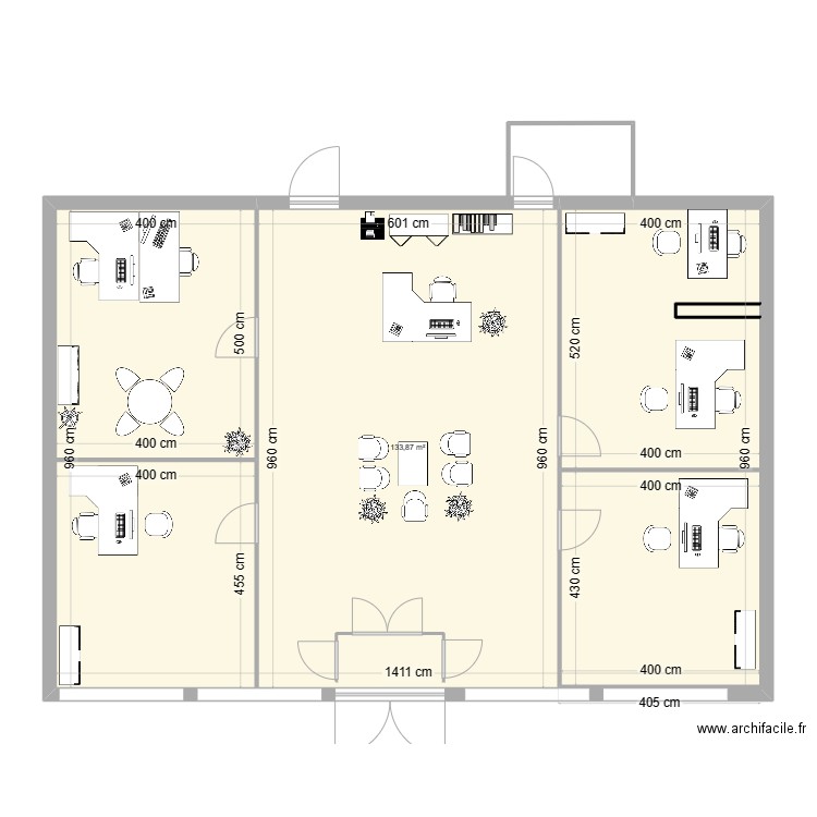 Asaja2. Plan de 1 pièce et 134 m2