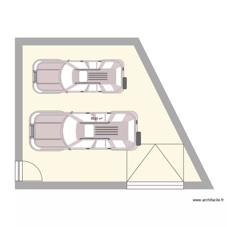 ANNEX CHALET ETAGE 2 GARAGE. Plan de 1 Pièce et 56 m² ANNEX CHALET ETAGE 2 GARAGE. Plan de 1 Pièce et 56 m²