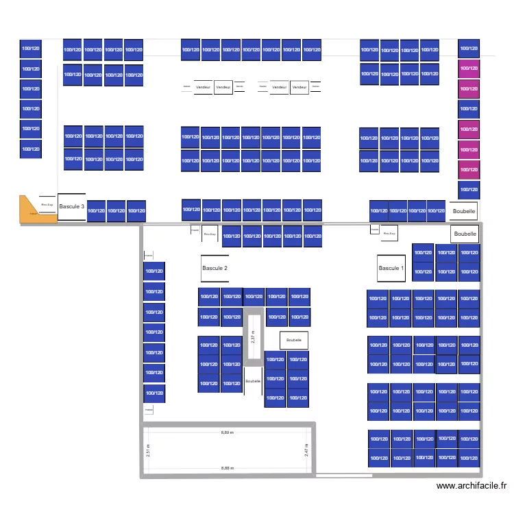plan magasin BU 1 num 3. Plan de 3 et 231 m² plan magasin BU 1 num 3. Plan de 3 et 231 m²