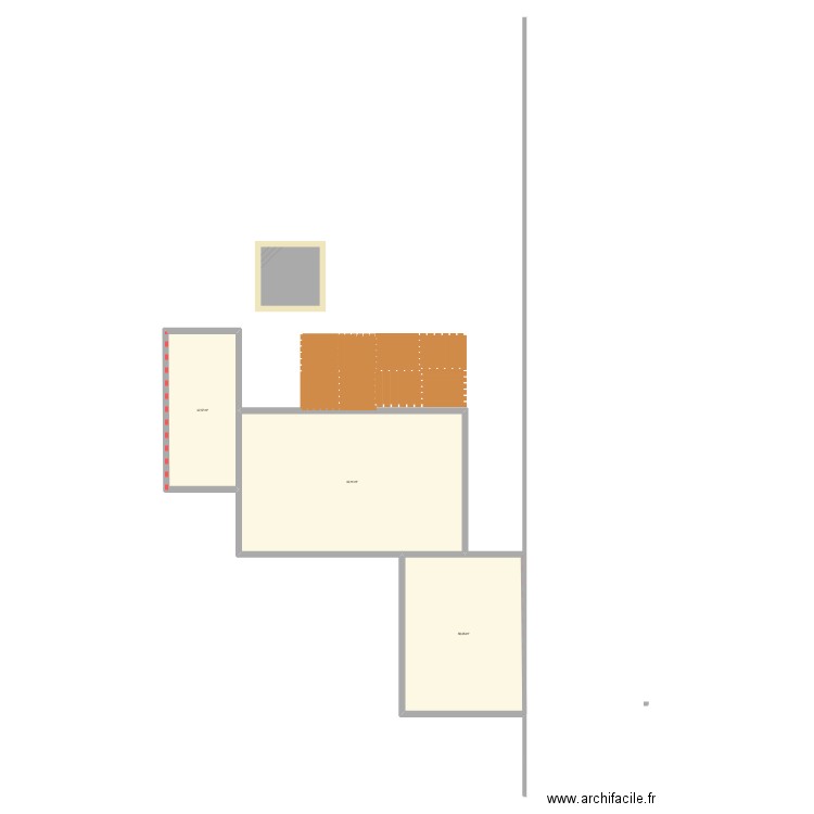 picscine. Plan de 3 pièces et 182 m2