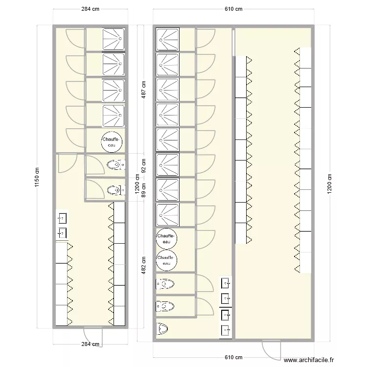 Chovaux carmeuse. Plan de 