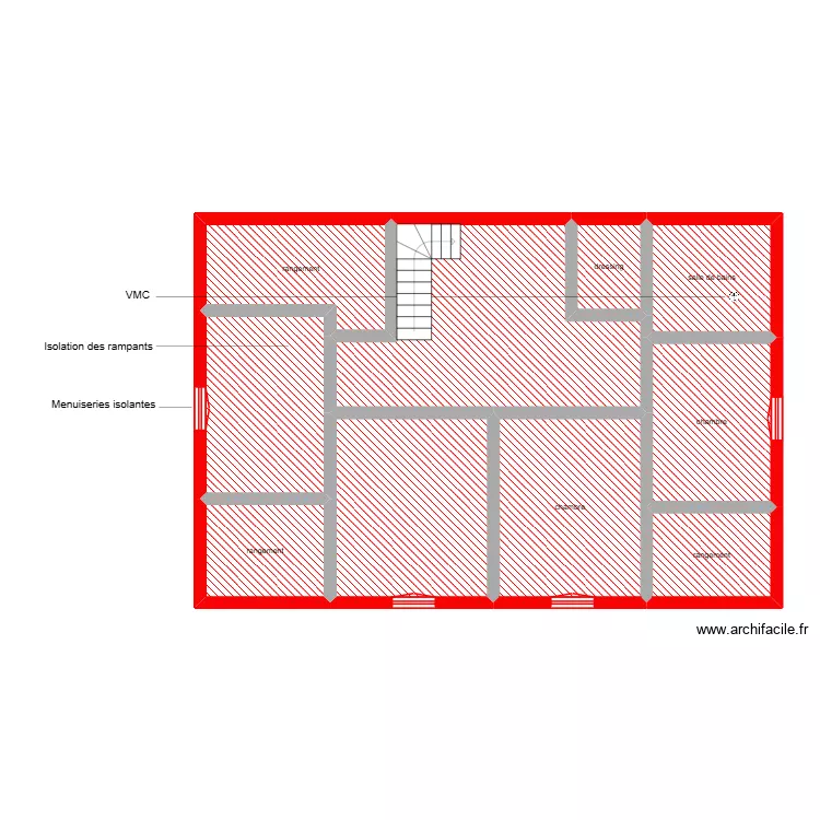rebillou &eacute;tage &eacute;tape 22. Plan de 10  et 101 m²