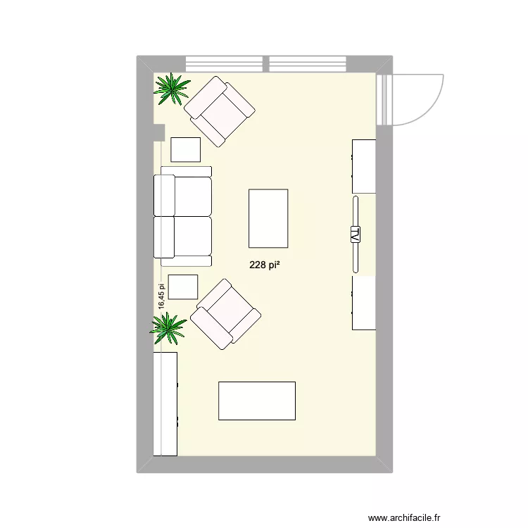 GGPV. Plan de 1  et 21 m²