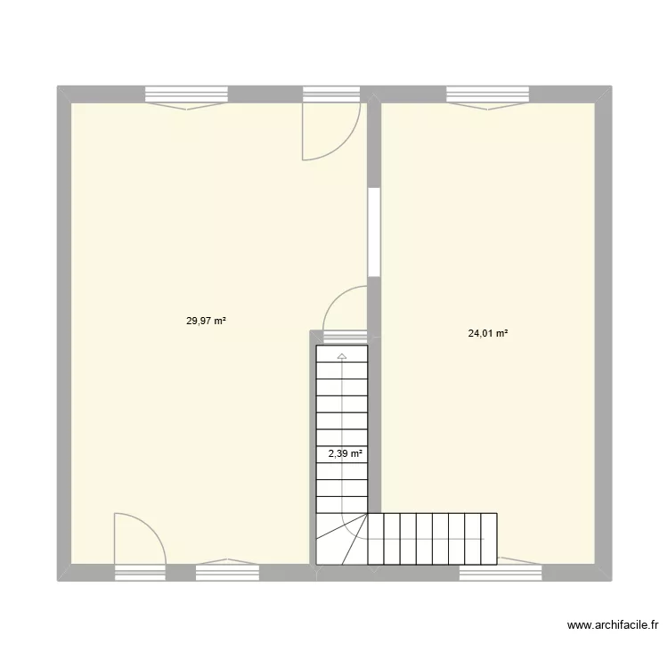 rdc. Plan de 3 et 56 m² rdc. Plan de 3 et 56 m²