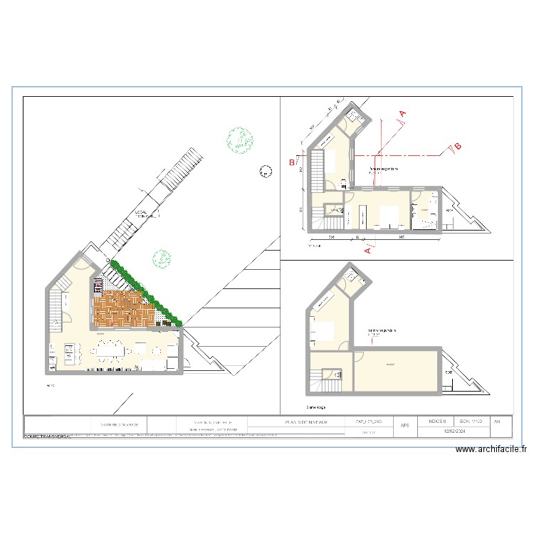 hermel 1/100. Plan de 5 pièces et 159 m2