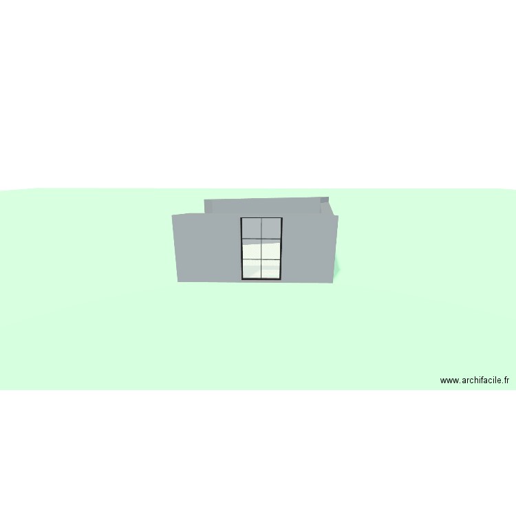 Atelier. Plan de 1 pièce et 28 m2