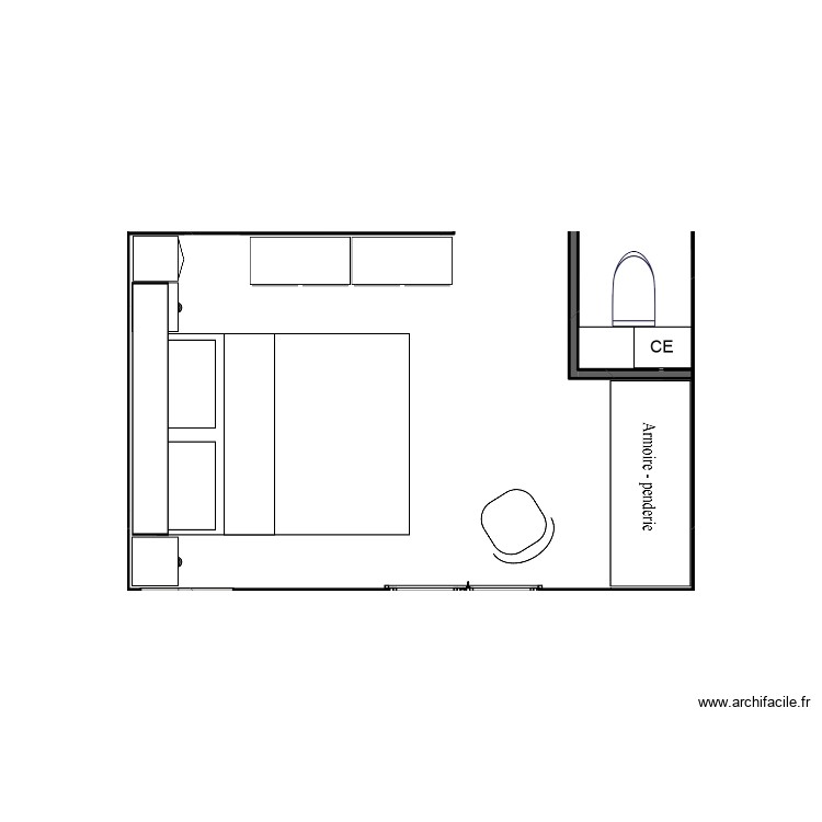 Chambre1. Plan de 0 pièce et 0 m2