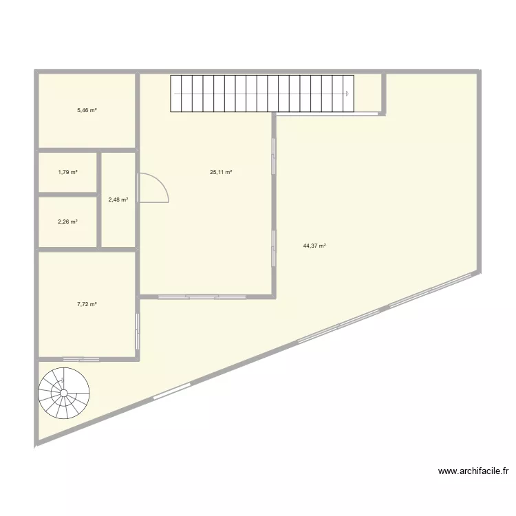 DUPLEX DV. Plan de 7 Pièces et 89 m² DUPLEX DV. Plan de 7 Pièces et 89 m²