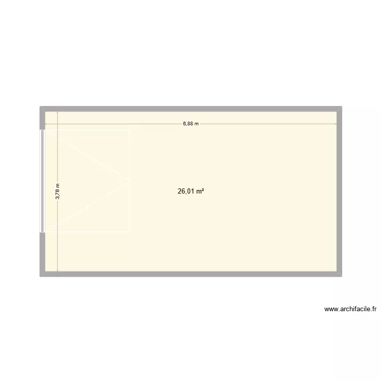 garage. Plan de 1 et 26 m² garage. Plan de 1 et 26 m²