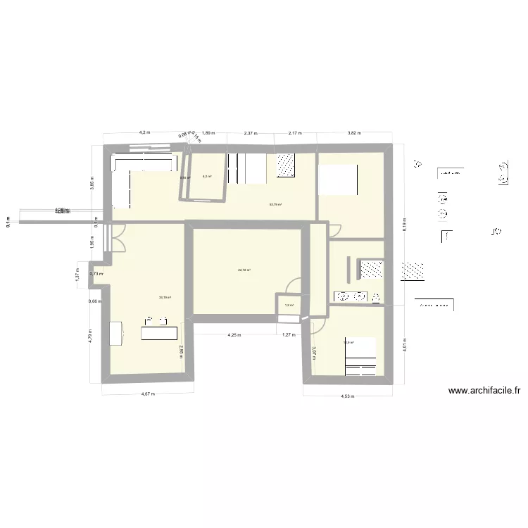 .Pouilles 13 aout. Plan de 
