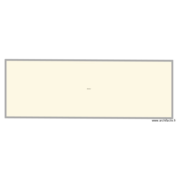 plan. Plan de 1 pièce et 296 m2