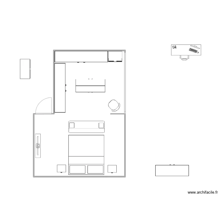 VDA CHAMBRE MASTER 12. Plan de 