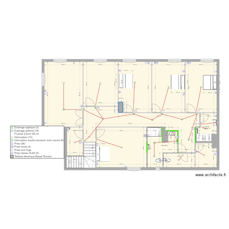 credit agricole MODIF SDE. Plan de 13 pièces et 153 m2
