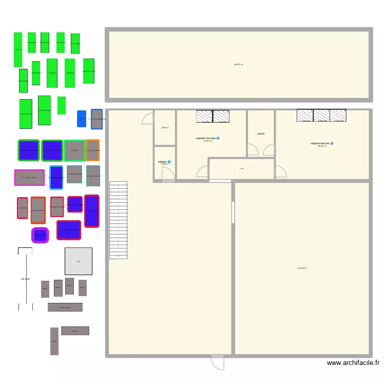 begaar nouvelle  implantation machines 23/10. Plan de 