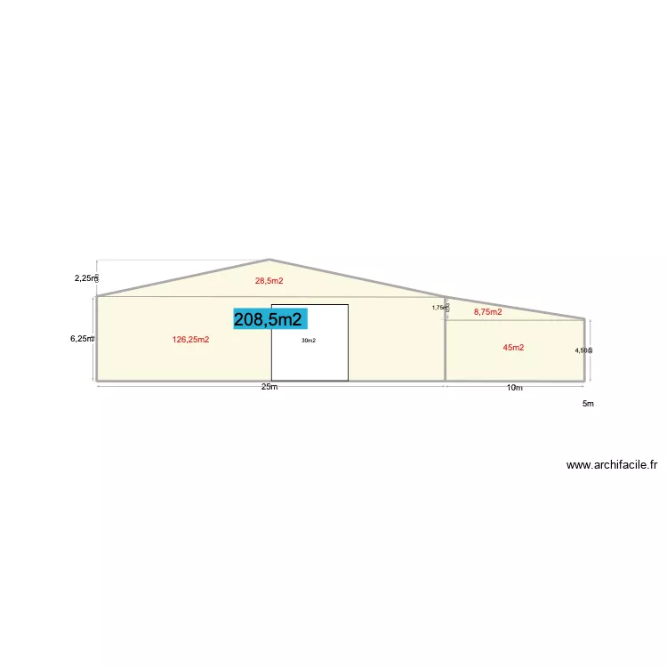 FACADE ORLO 2. Plan de 2 et 9 m² FACADE ORLO 2. Plan de 2 et 9 m²