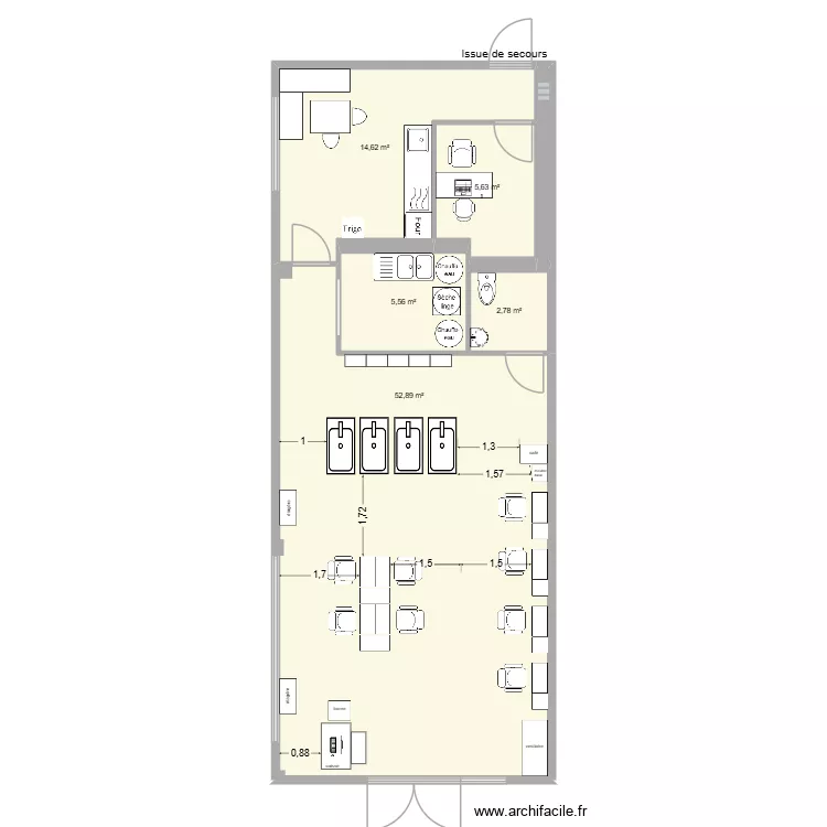 Fronton 6. Plan de 6 et 82 m² Fronton 6. Plan de 6 et 82 m²