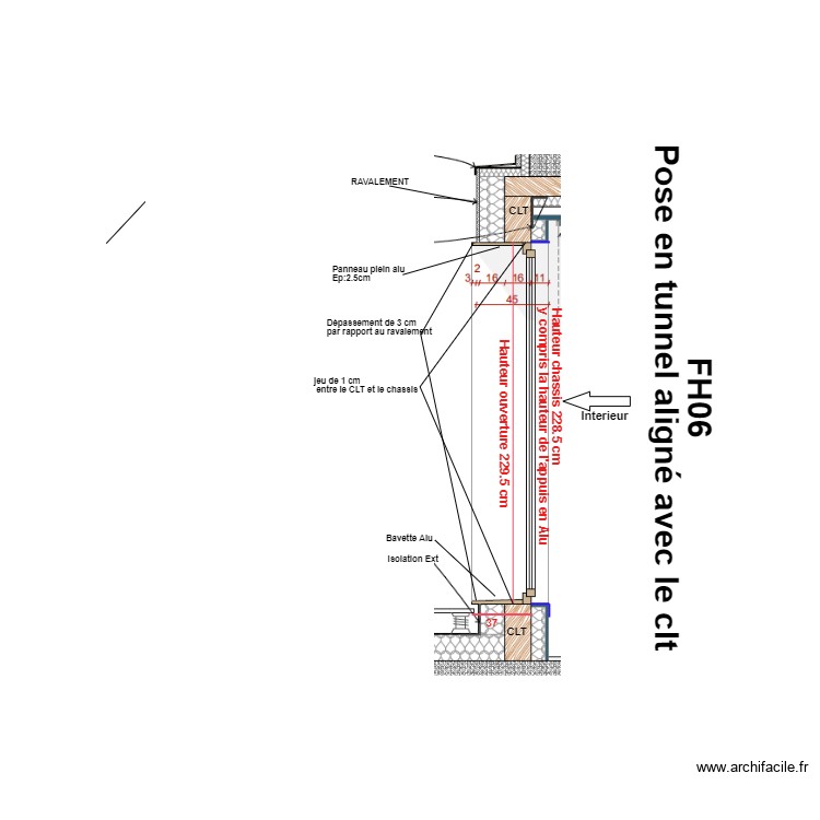 FH06 coupe HAUTEUR. Plan de 0 pièce et 0 m2