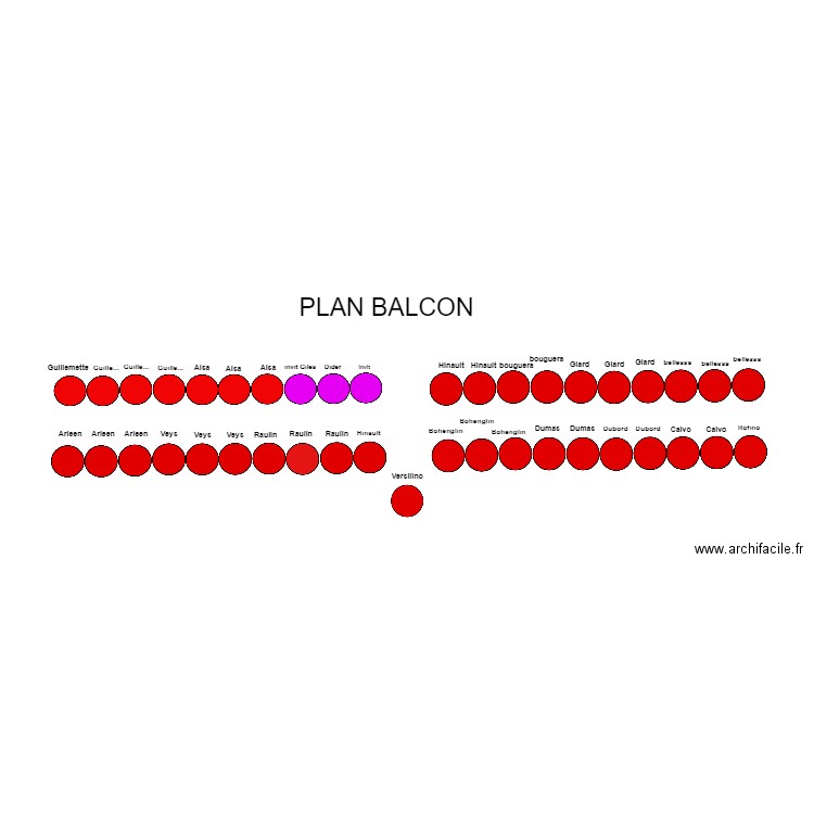 PLAN BALCON. Plan de 0 pièce et 0 m2