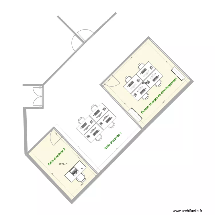 assoc. Plan de 2 et 38 m² assoc. Plan de 2 et 38 m²