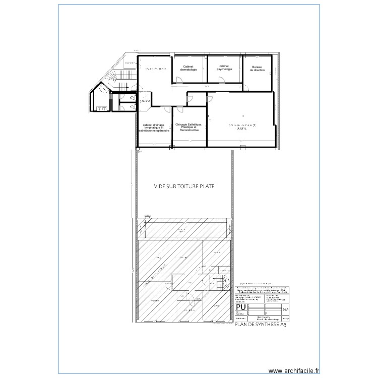 The Clinic - 2ème étage. Plan de 15 pièces et 116 m2