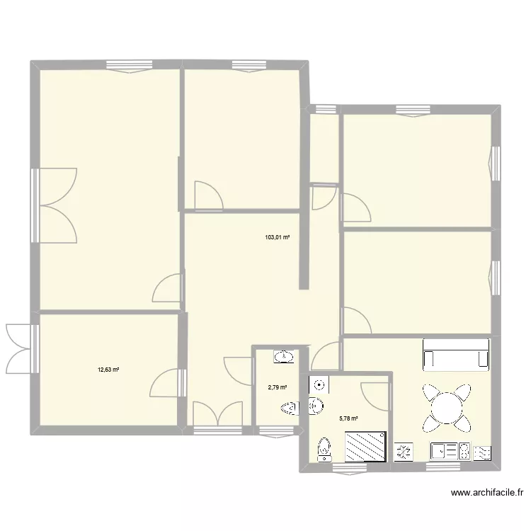 centre de soin idee travaux. Plan de 4  et 124 m²