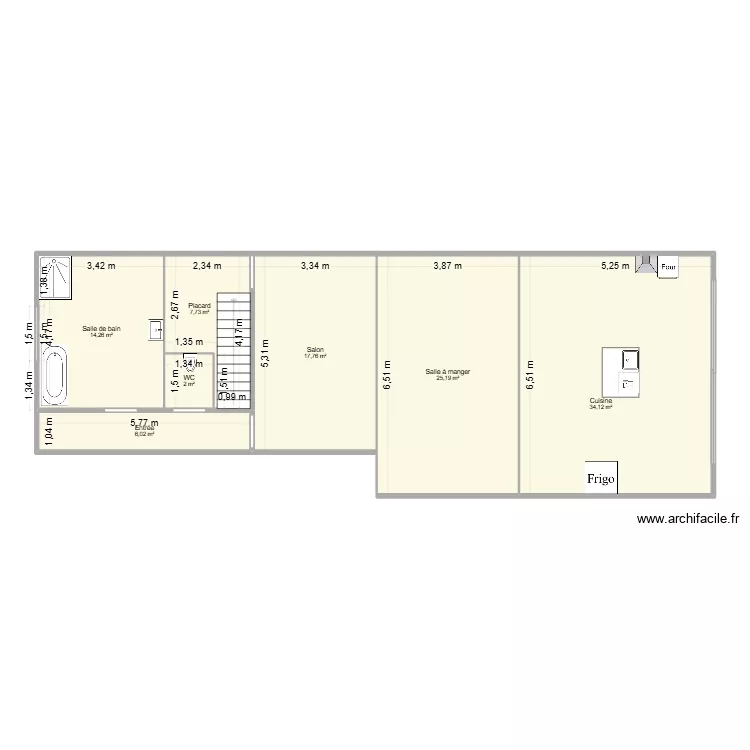 RDZ EMMa. Plan de 7  et 107 m²