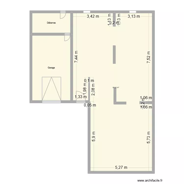 PLAN COEX. Plan de 3 Pièces et 105 m² PLAN COEX. Plan de 3 Pièces et 105 m²