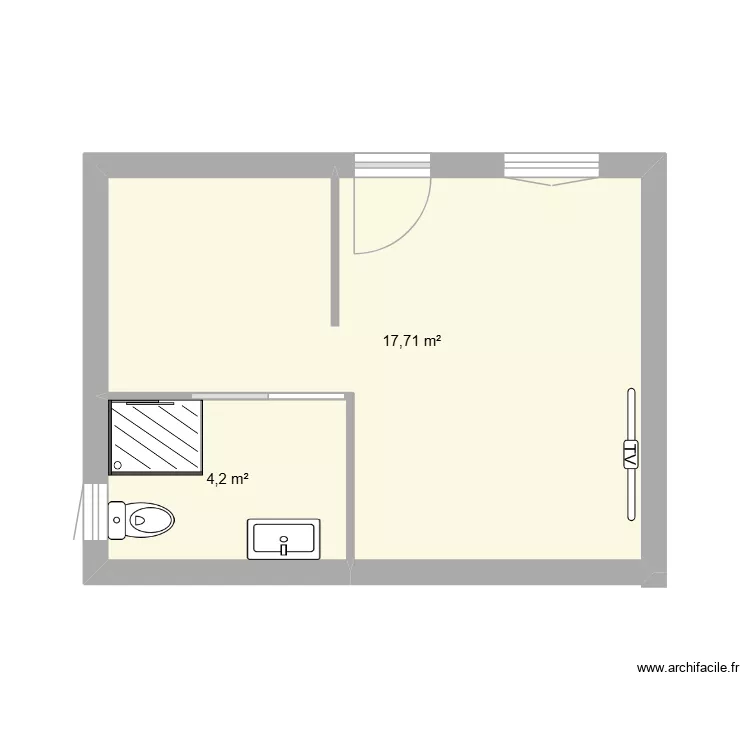studio. Plan de 