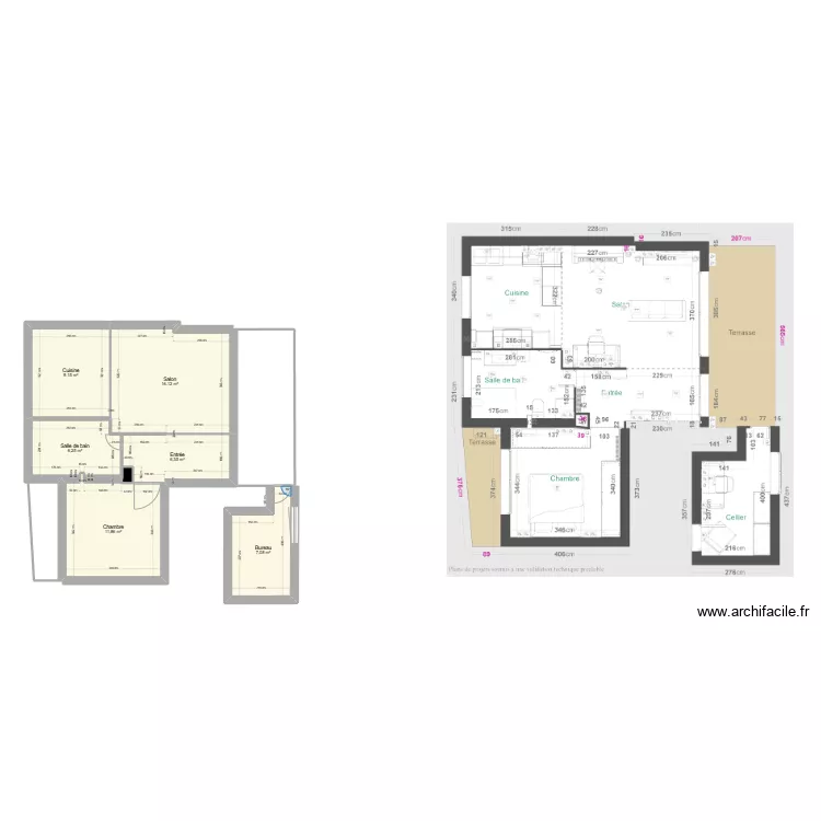 appart nu. Plan de appart nu. Plan de