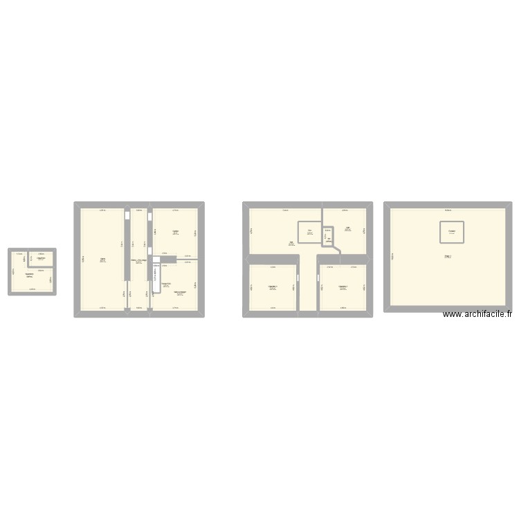 Soulet N-1. Plan de 15 pièces et 382 m2