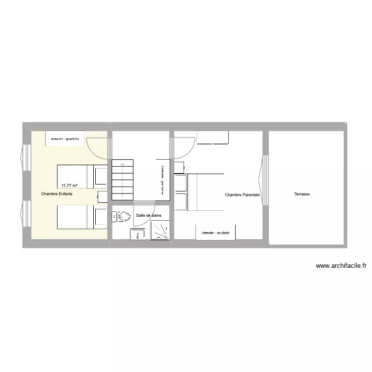 Luc&eacute;ram 2. Plan de 1  et 12 m²
