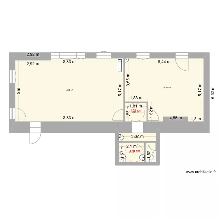 Ecole 2b elec. Plan de 6 et 85 m² Ecole 2b elec. Plan de 6 et 85 m²