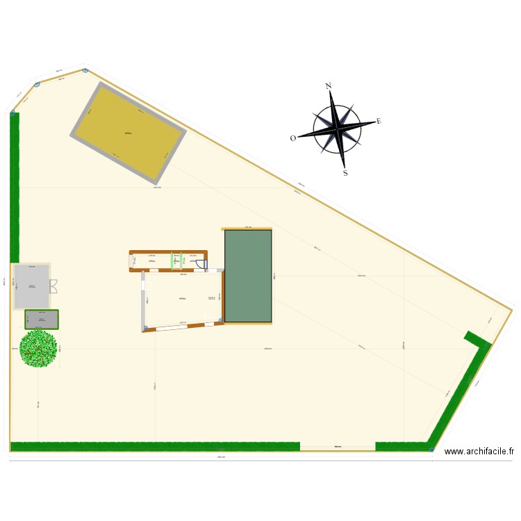 Maison Gueron. Plan de 0 pièce et 0 m2