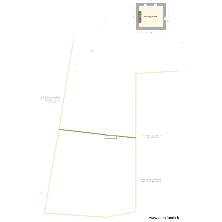 pLAN MAISON DARNEY AVEC RENOV. Plan de 
