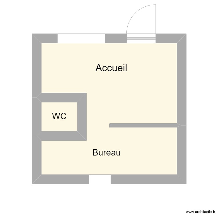 240220 NEDELEC. Plan de 2 pièces et 12 m2