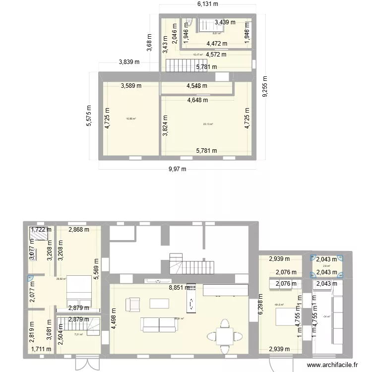 cagnac les. Plan de 11 pièces et 171 m² cagnac les. Plan de 11 pièces et 171 m²