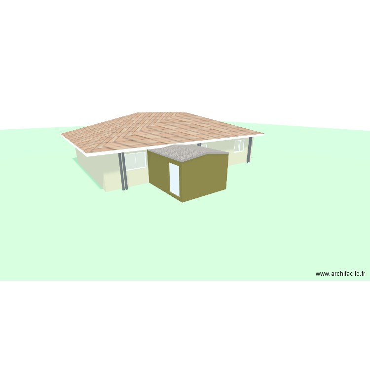 rpe. Plan de 2 pièces et 152 m2