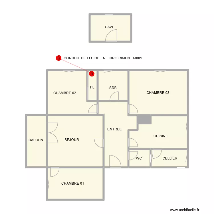 DURRACHI NIMES AMAINTE. Plan de 13  et 80 m²