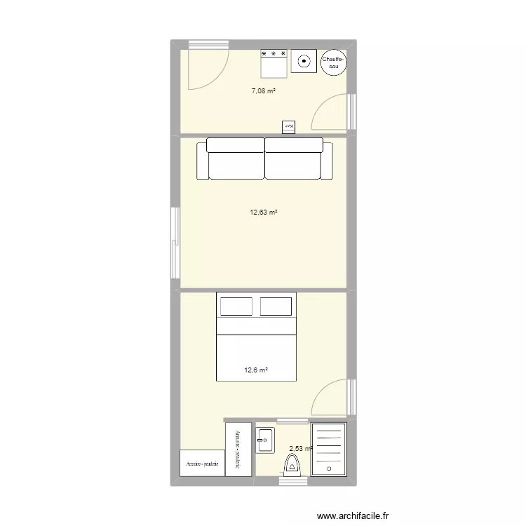 Coter garage chez herv&eacute; 2. Plan de 