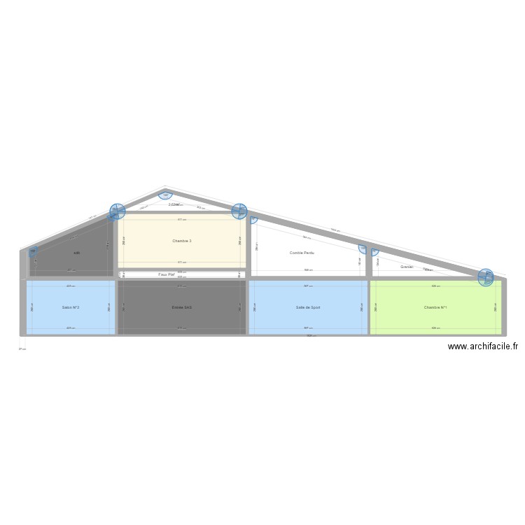 Sté STALIN    Plan DE COUPE. Plan de 10 pièces et 102 m2