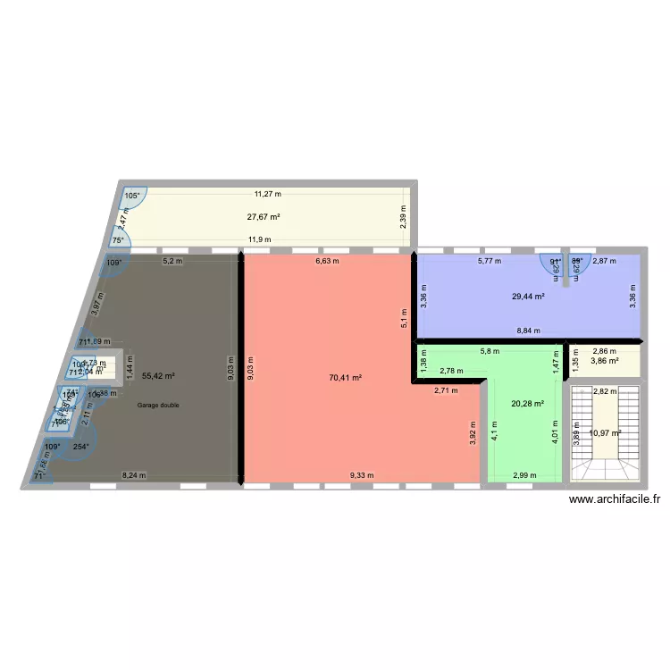 Rdc v2 valmy sans parking. Plan de 