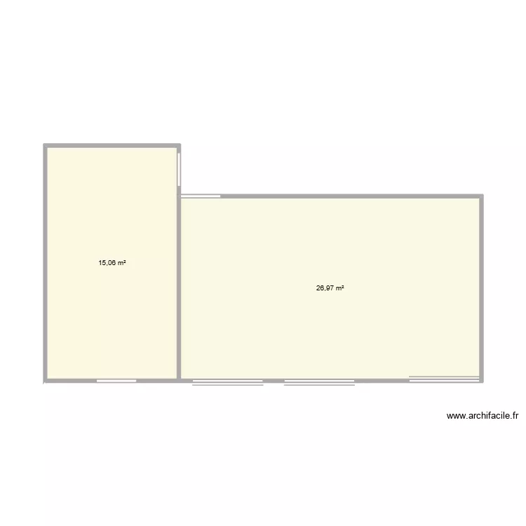 20260505_nouveau_locaux. Plan de 2 et 42 m² 20260505_nouveau_locaux. Plan de 2 et 42 m²