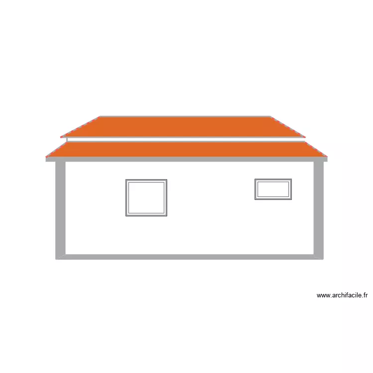 Pour DP5 Fa&ccedil;ade Est apr&egrave;s travaux. Plan de 