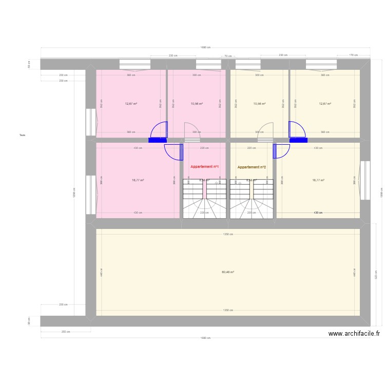 20240312 Projet Rénovation Mury Démolition. Plan de 23 pièces et 315 m2