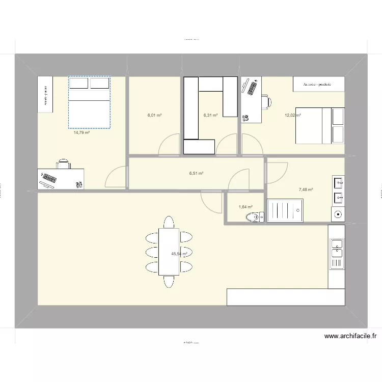 Maison plan 2. Plan de 