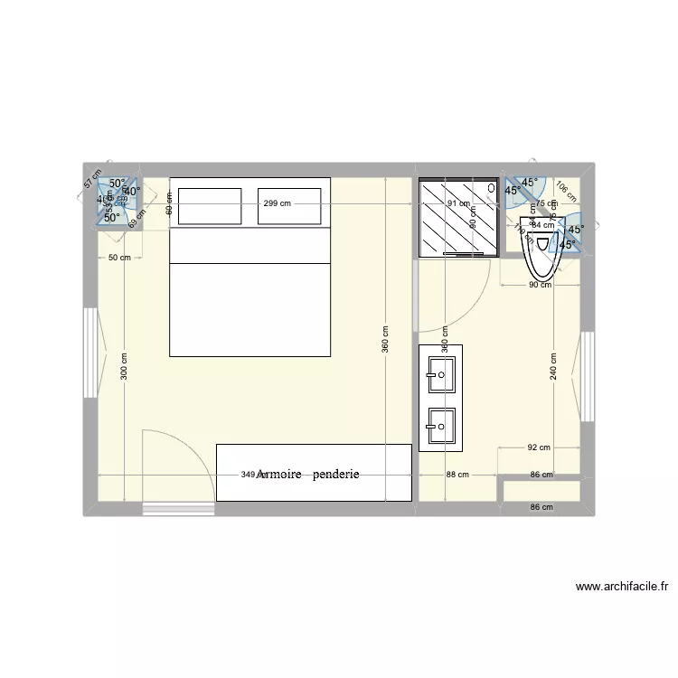 Etage villa 12. Plan de 
