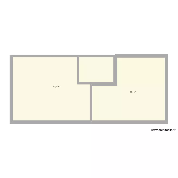 atelier. Plan de 2 Pièces et 72 m² atelier. Plan de 2 Pièces et 72 m²